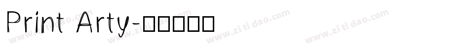 Print Arty字体转换